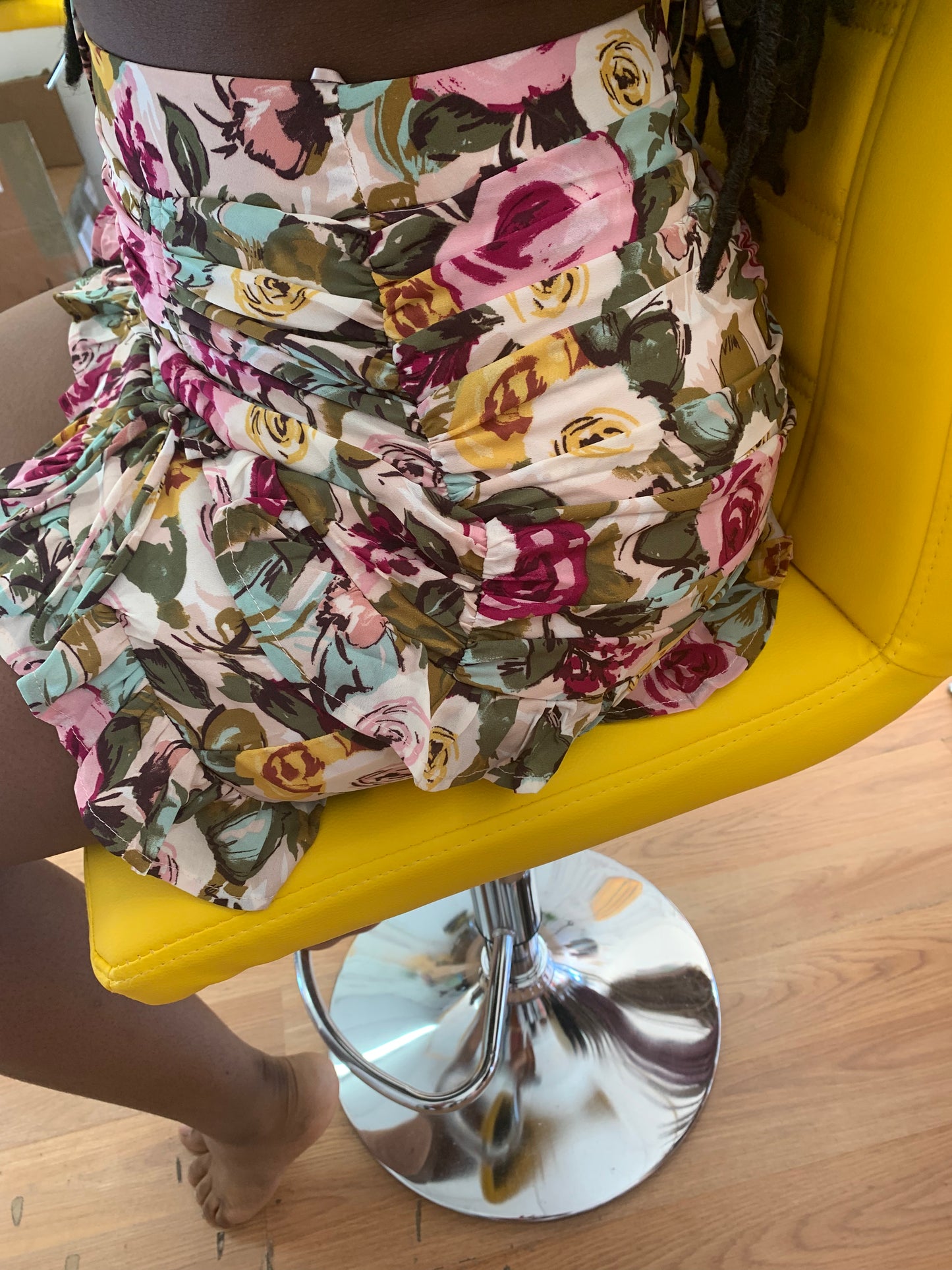 Women’s Two Piece Floral Skirt Set