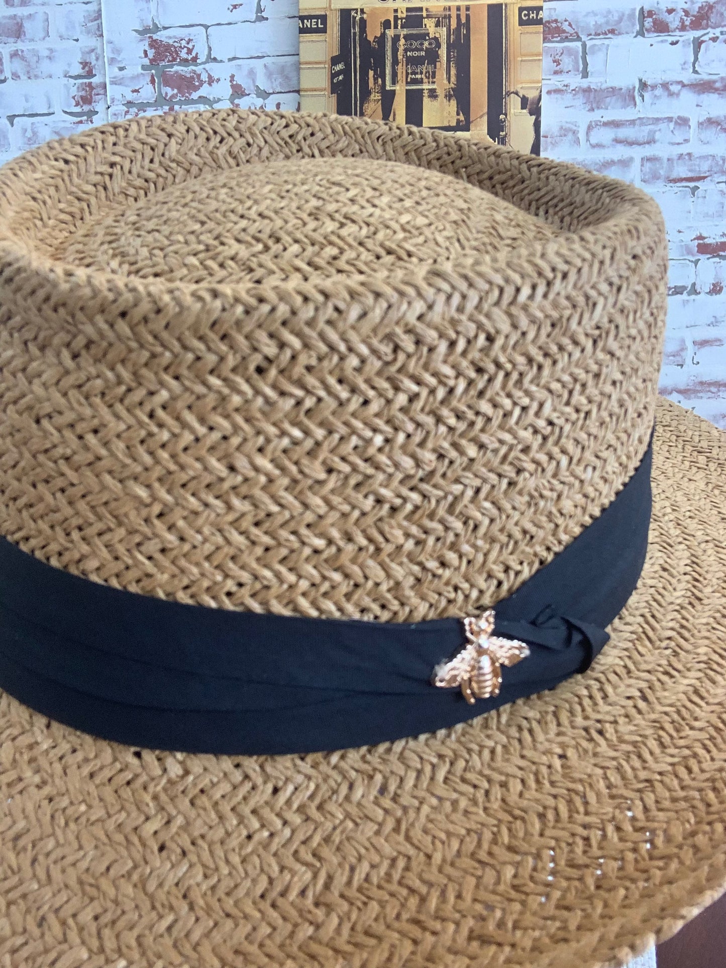 Women’s Panama Inspired Straw Fedora/Wide Brim Panama Fedora