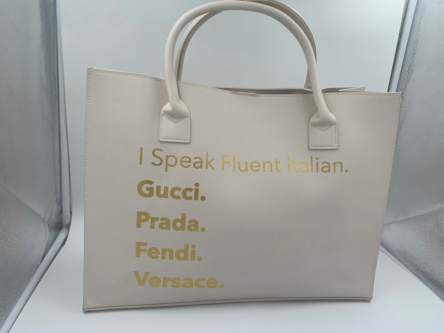 I Speak Fluent French Vegan Tote/ Women’s Handbag/ Women’s Bag and Purses