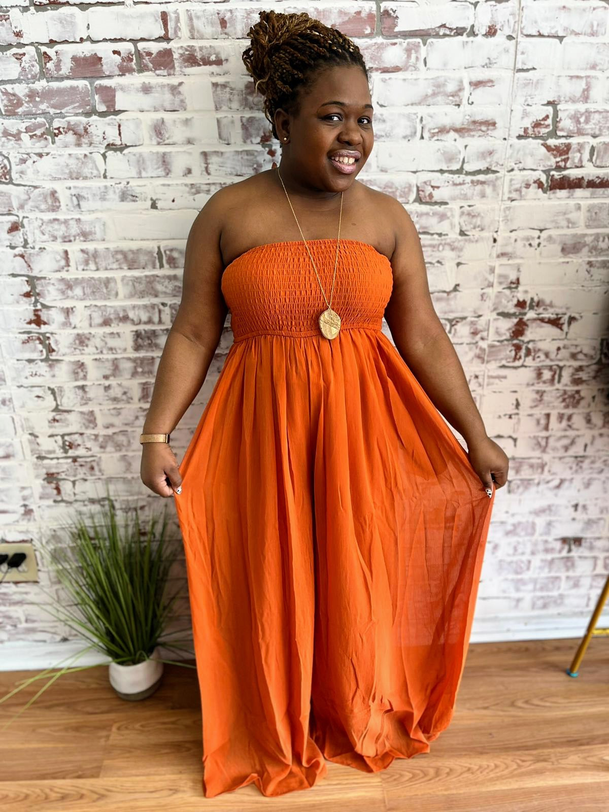 Orange Jumpsuits & Rompers for Women