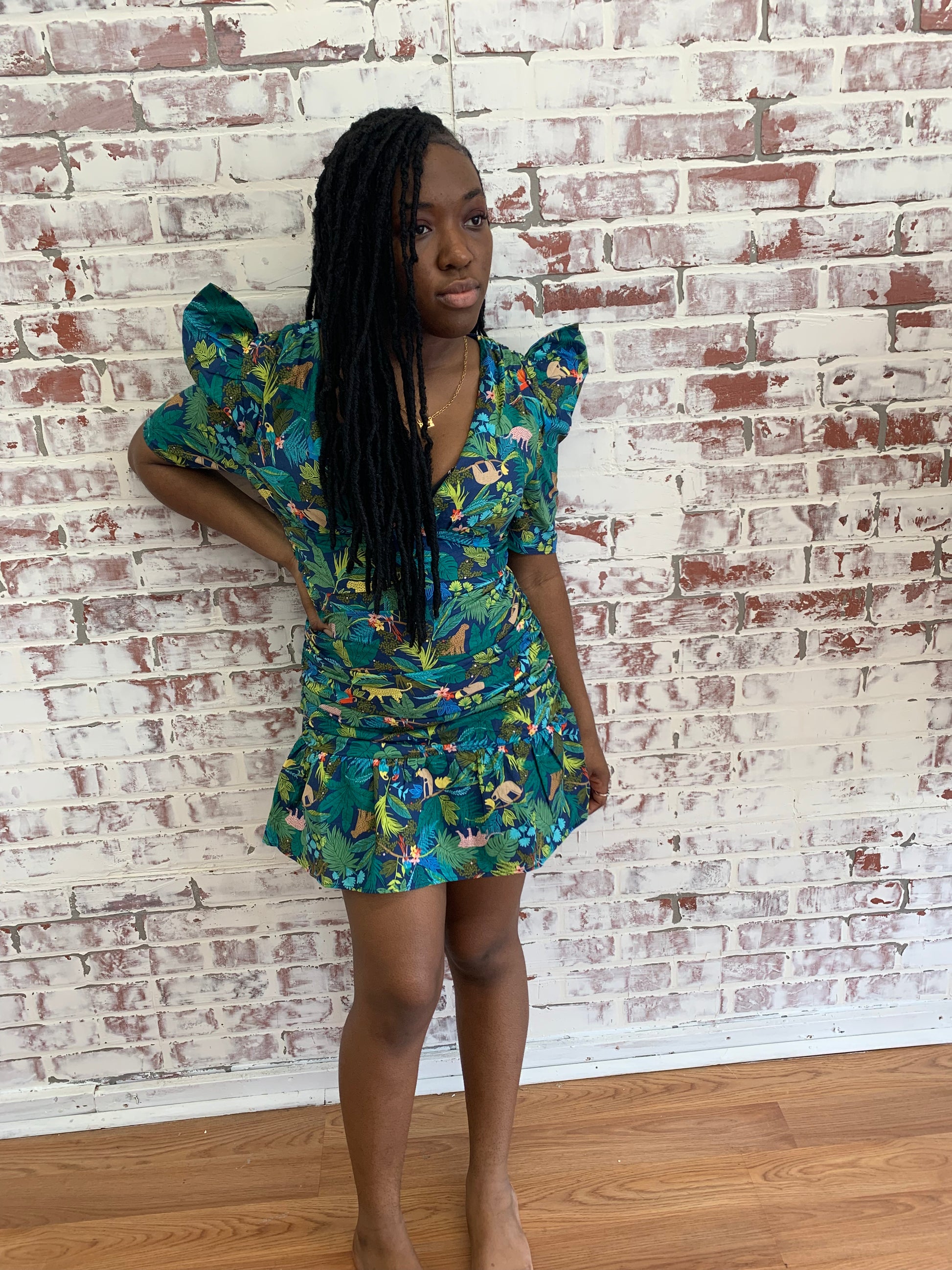 women's tropical dress