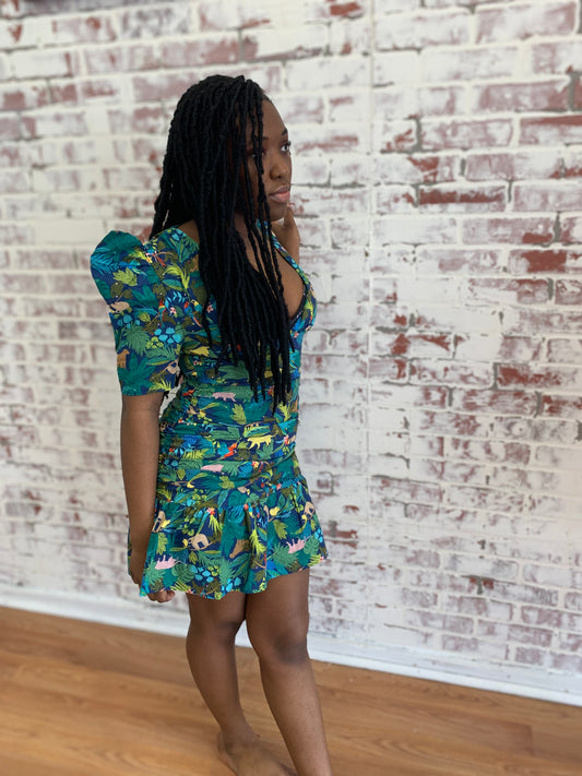 women's tropical dress