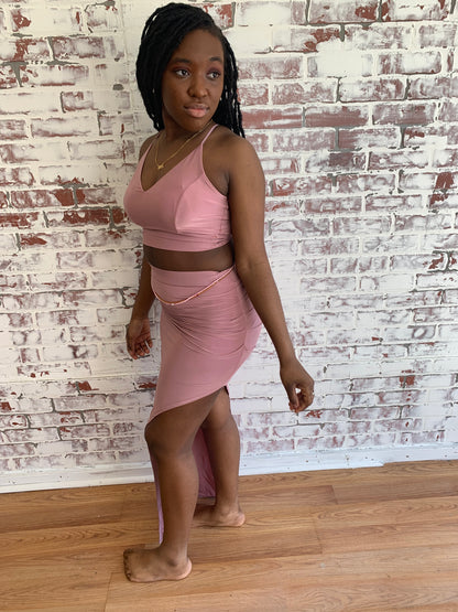 two piece skirt set