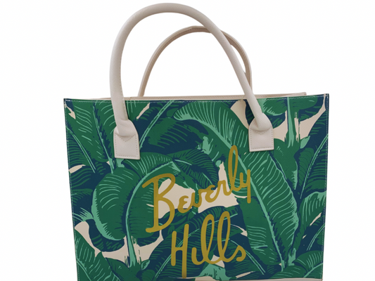 Tropical Palm Trees Vegan Tote/ Women’s Handbag/ Women’s Bag and Purses